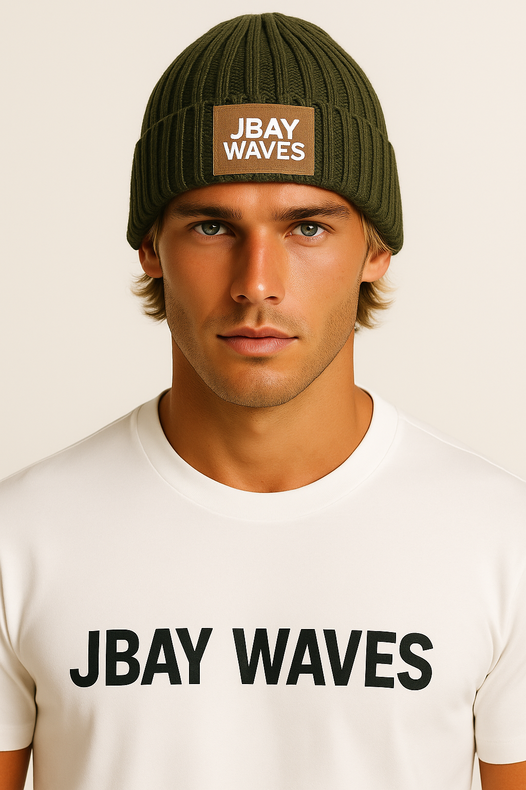 JBay Waves Surf Knit Beanie – Forest Green